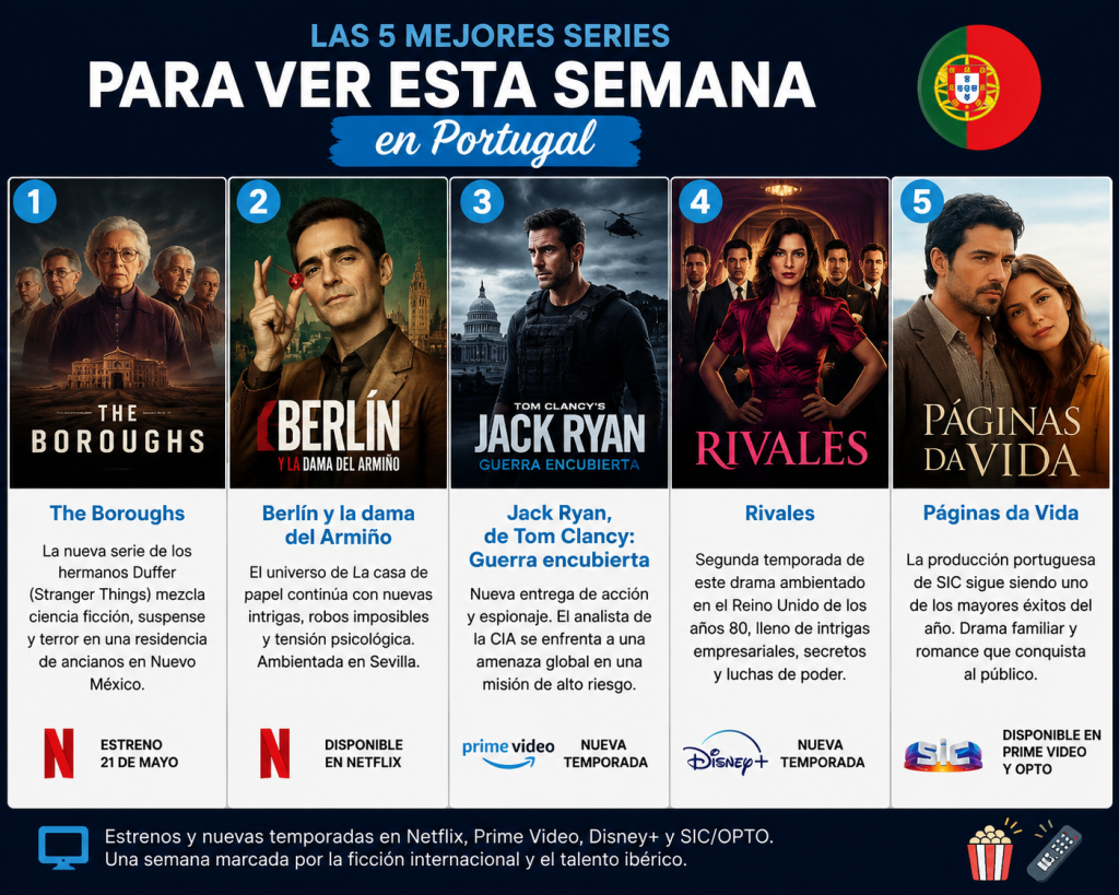 Las cinco mejores series para ver esta semana en Portugal